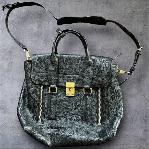 3.1 Phillip Lim Pashli Embossed Leather Crossbody Satchel - Picture 2 of 16